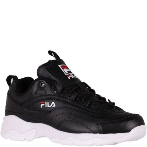 Fila Women's Disarray Black Leather Synthetic Sneakers Shoes