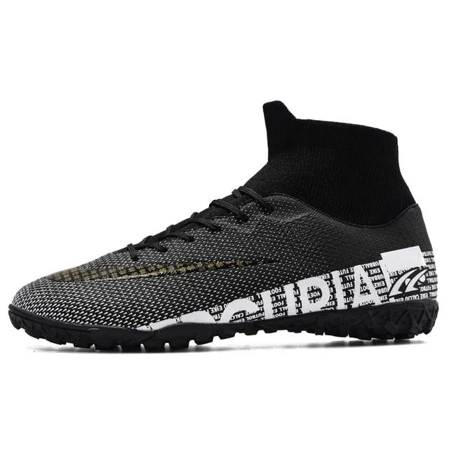 Football Black White Soccer Boots