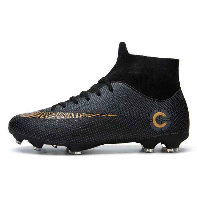 Football Black White Soccer Boots