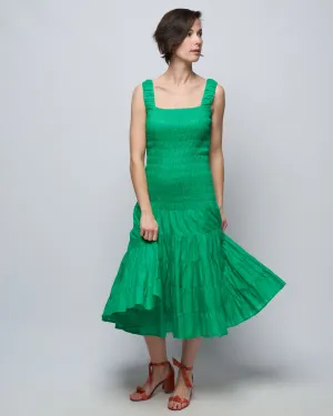 freja dress - kelly green