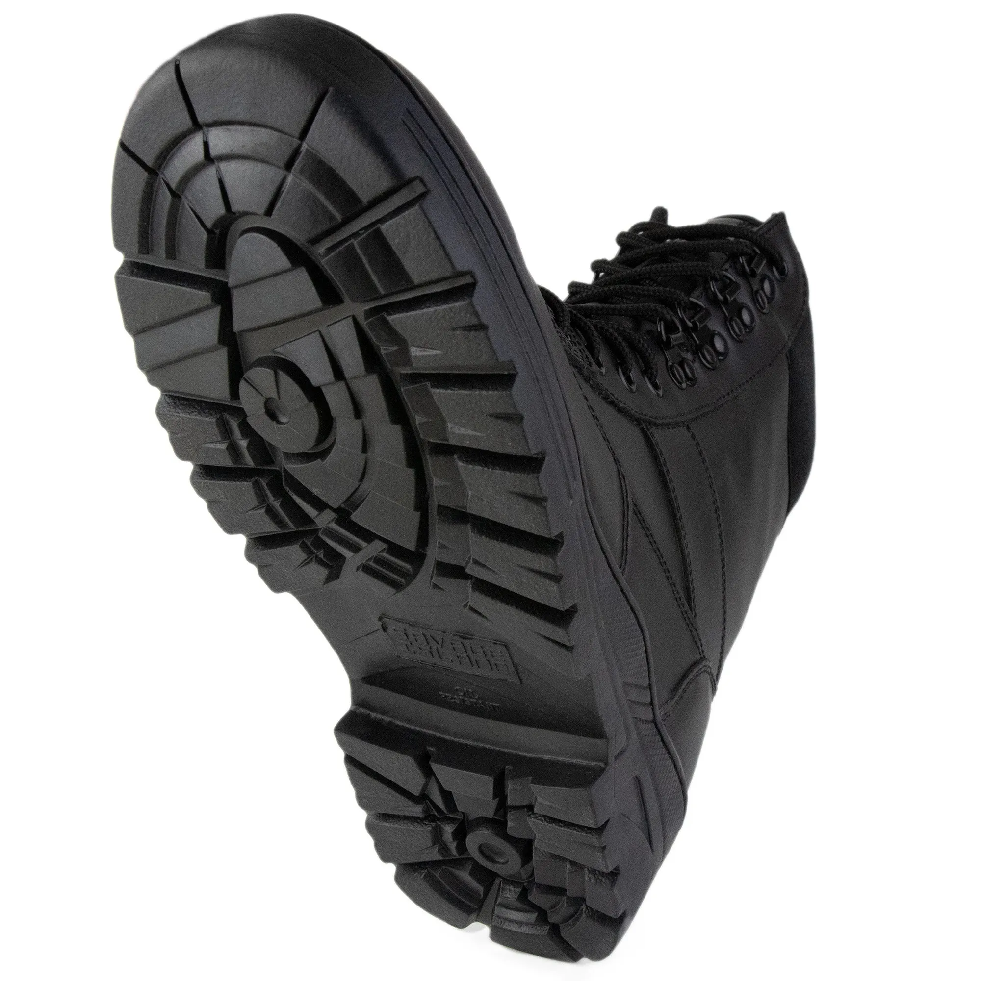 Full Leather Black Patrol Boots