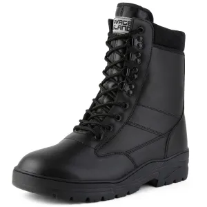 Full Leather Black Patrol Boots