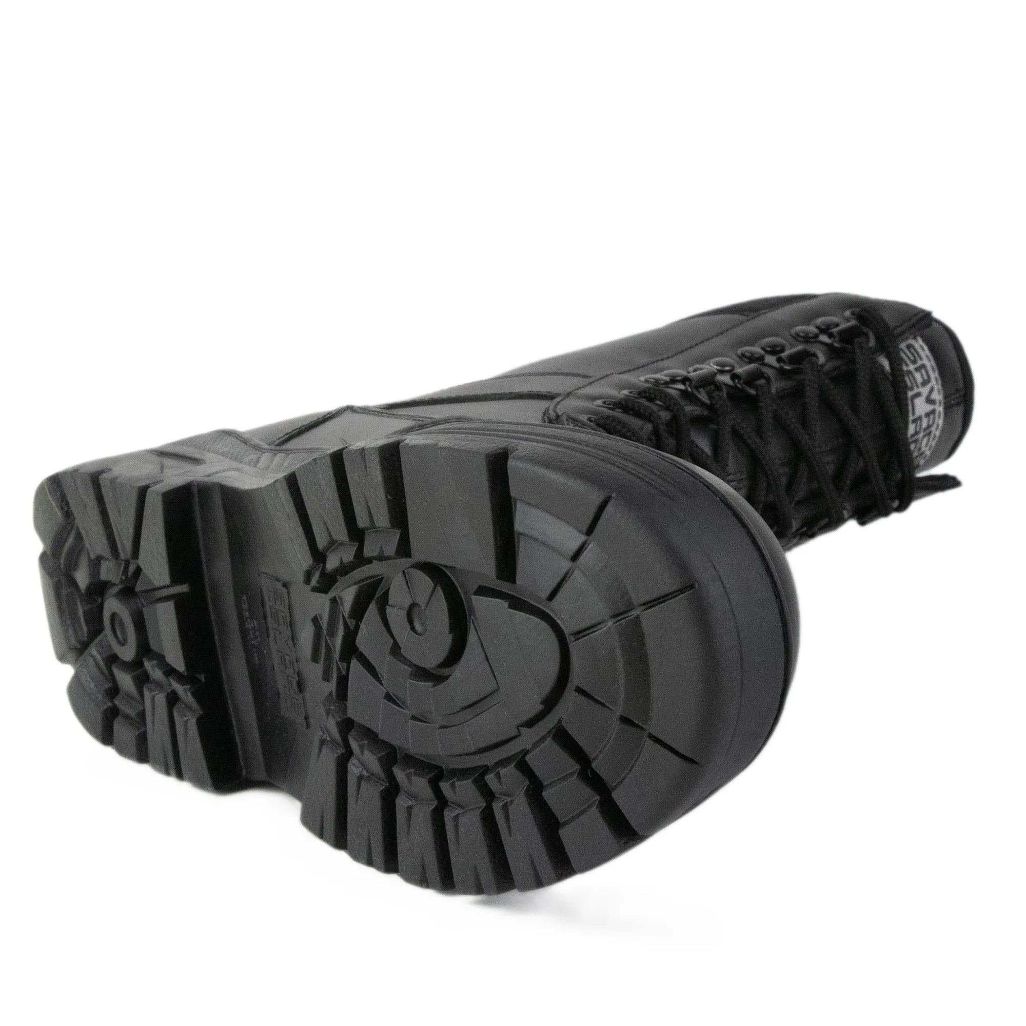 Full Leather Black Patrol Boots