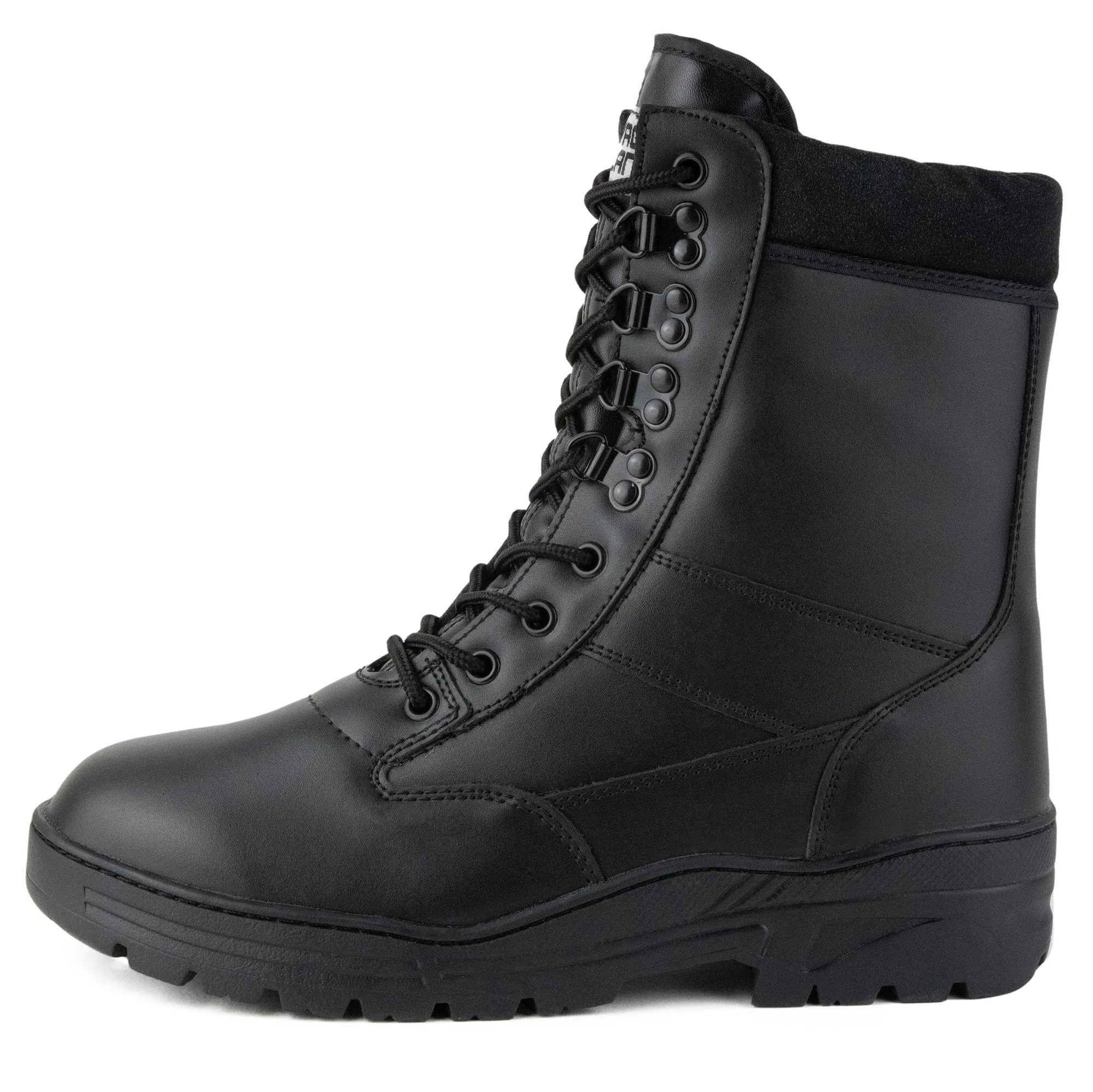Full Leather Black Patrol Boots