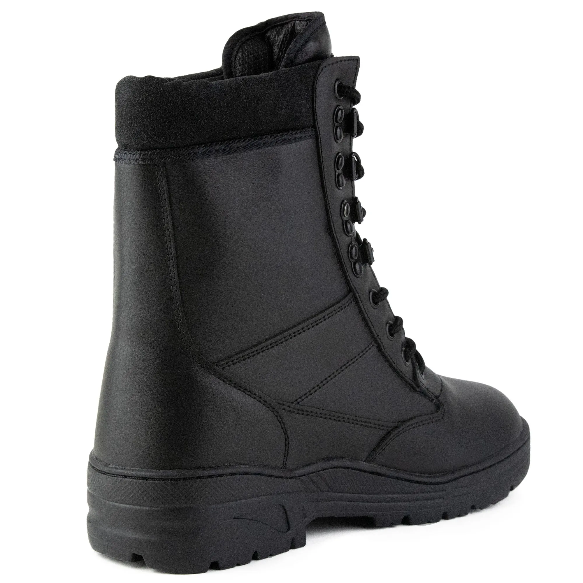 Full Leather Black Patrol Boots