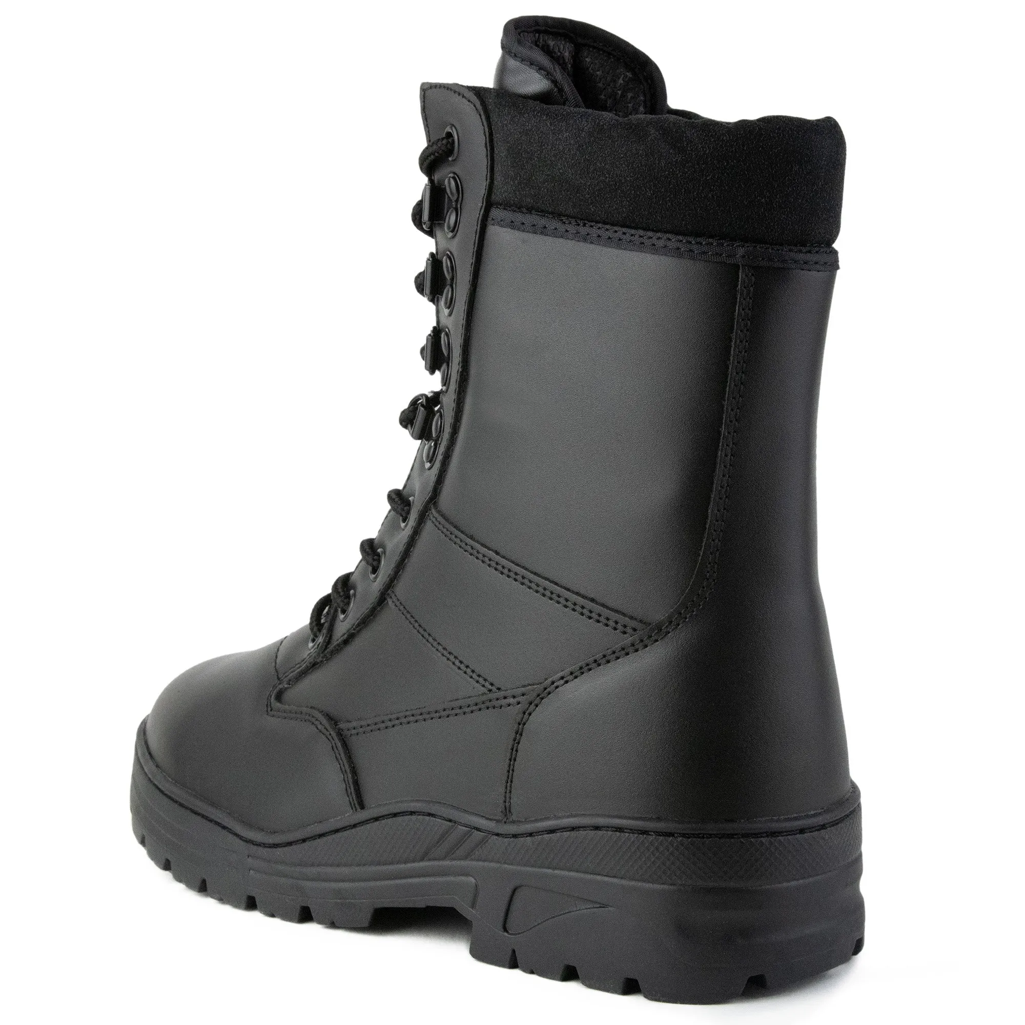 Full Leather Black Patrol Boots