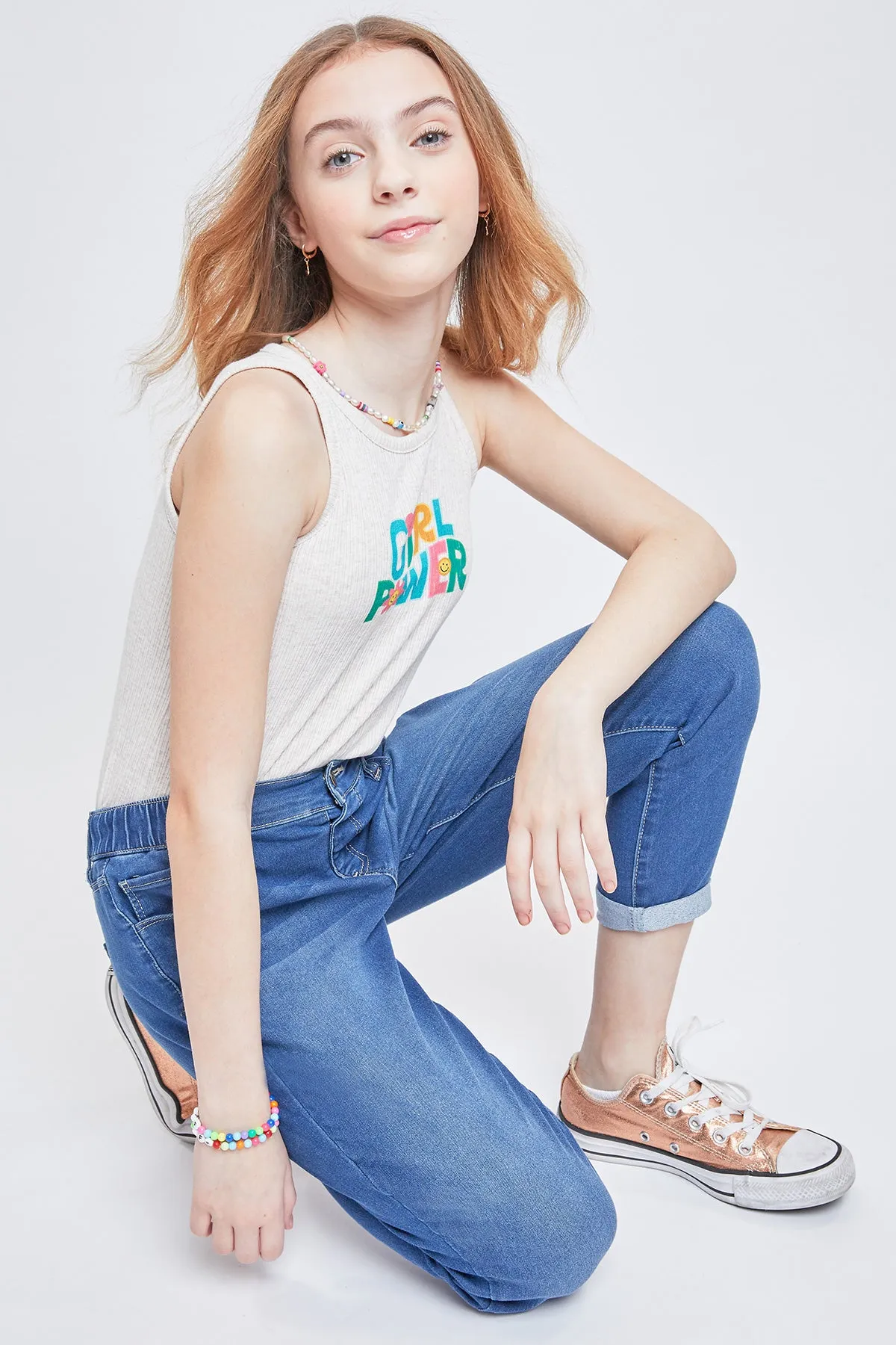 Girls Pull On Balloon Fit Jean, pack of 12