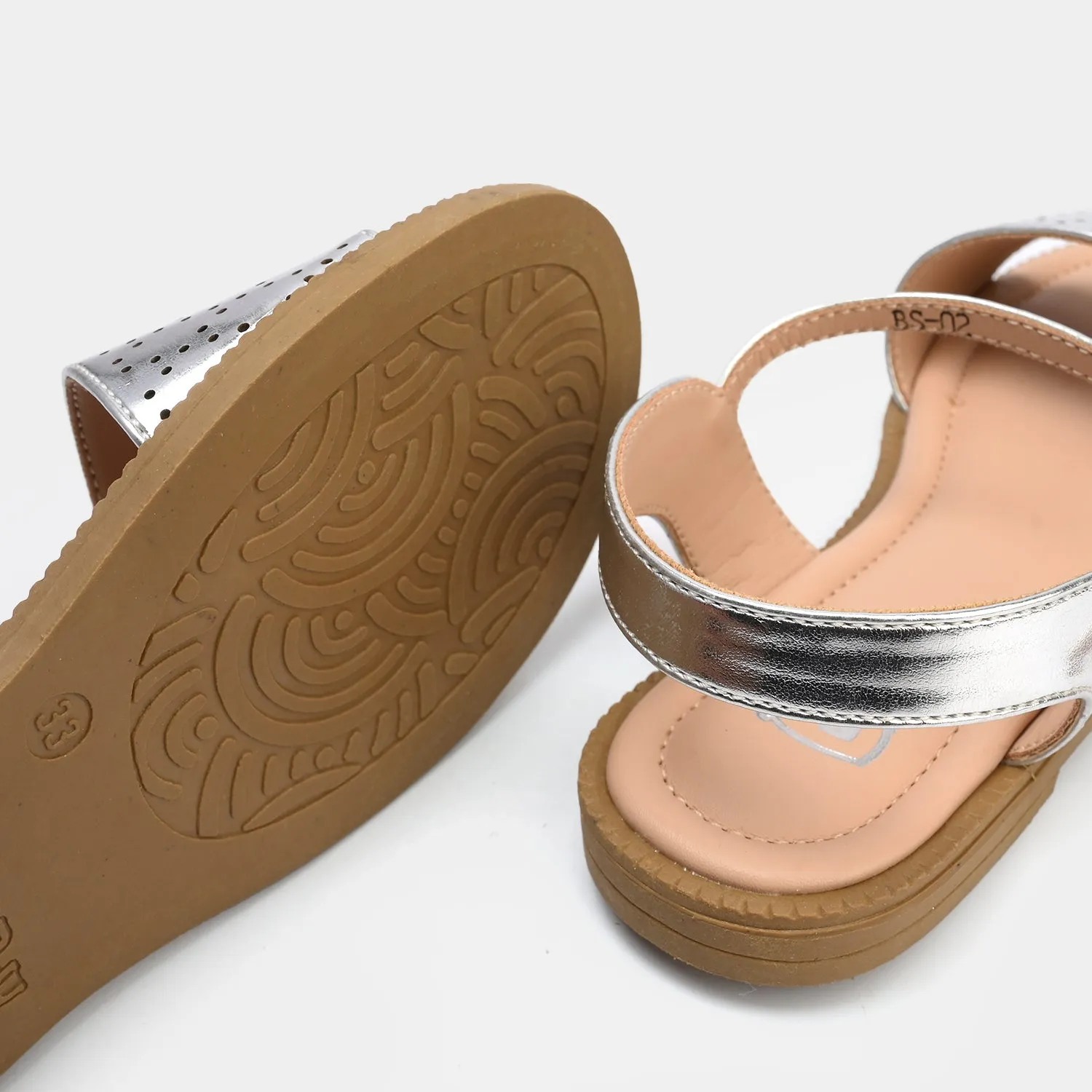Girls Sandal BS-02-SILVER