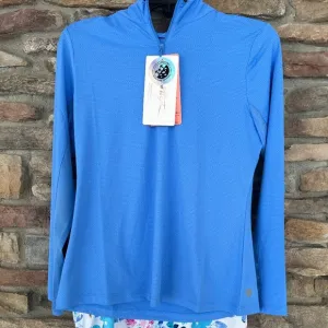 Gottex Golf Tennis Pickle Ball Women's 1/4 Zip Top &amp; Blue Daisy Skort Small NWT