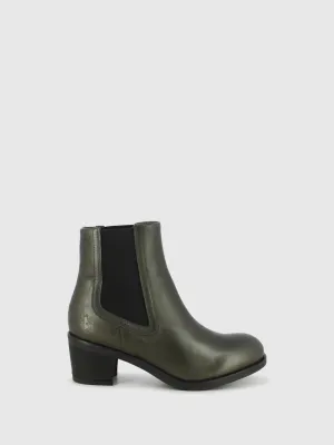 Gray Chelsea Ankle Boots