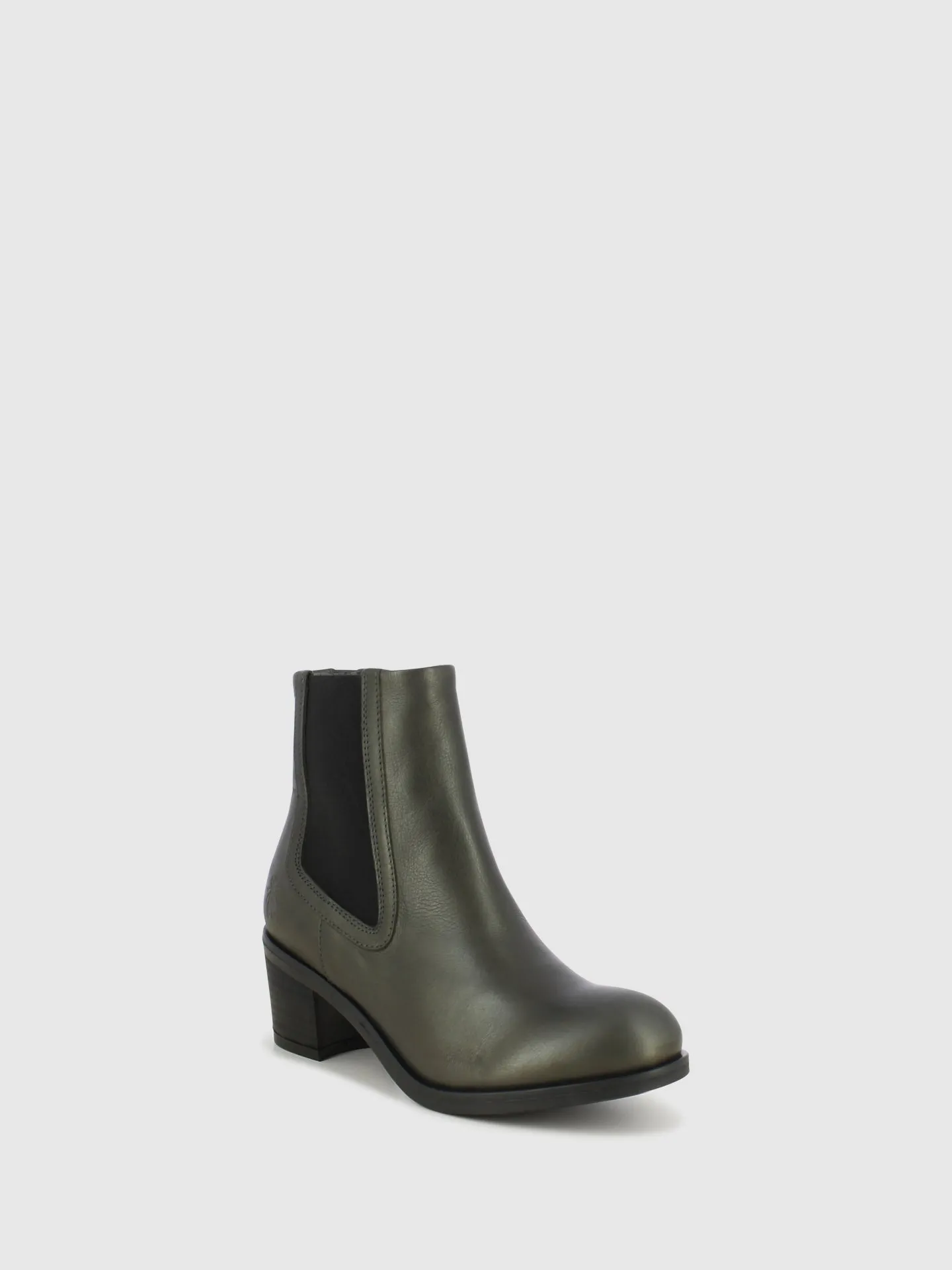 Gray Chelsea Ankle Boots