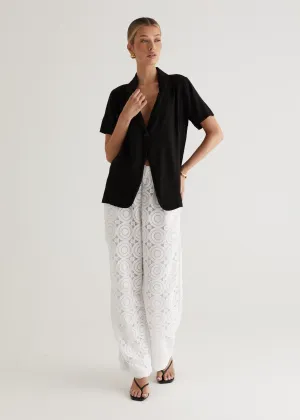 Hathaway Lace Pants - White