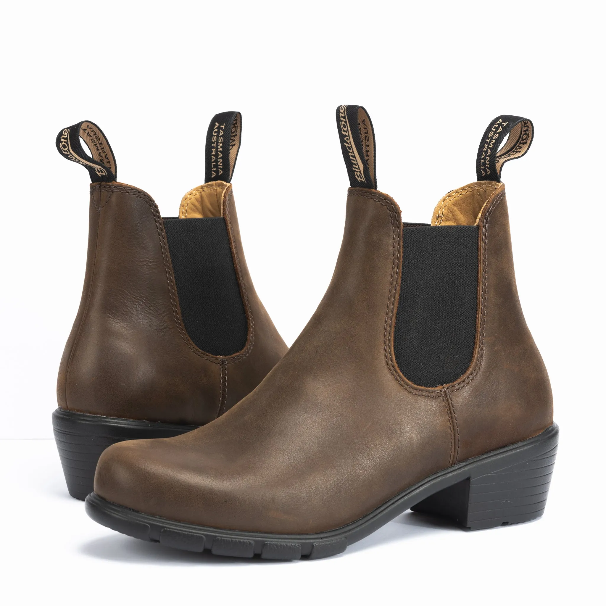 HEELED CHELSEA - ANTIQUE - LEATHER