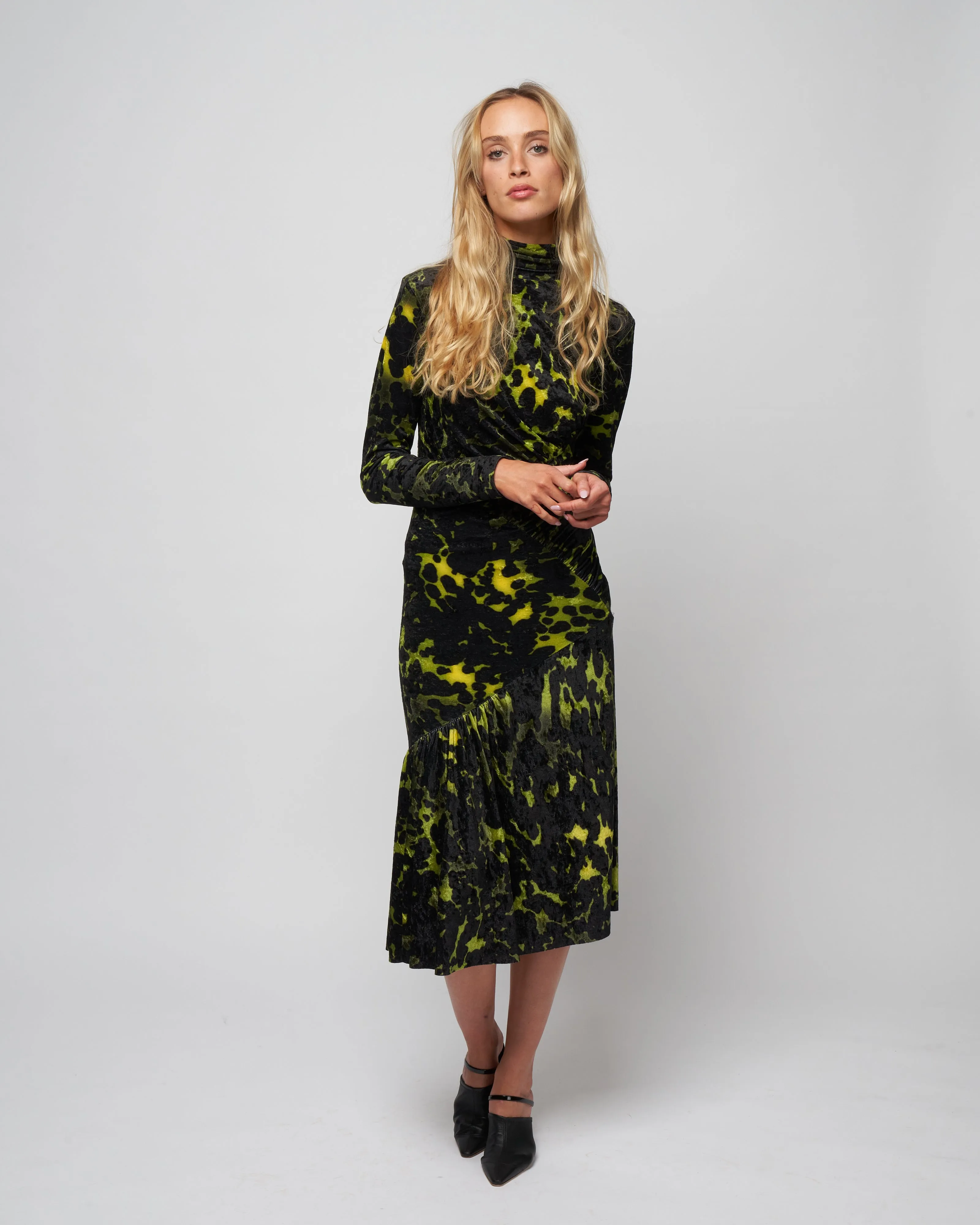 henalis dress - green
