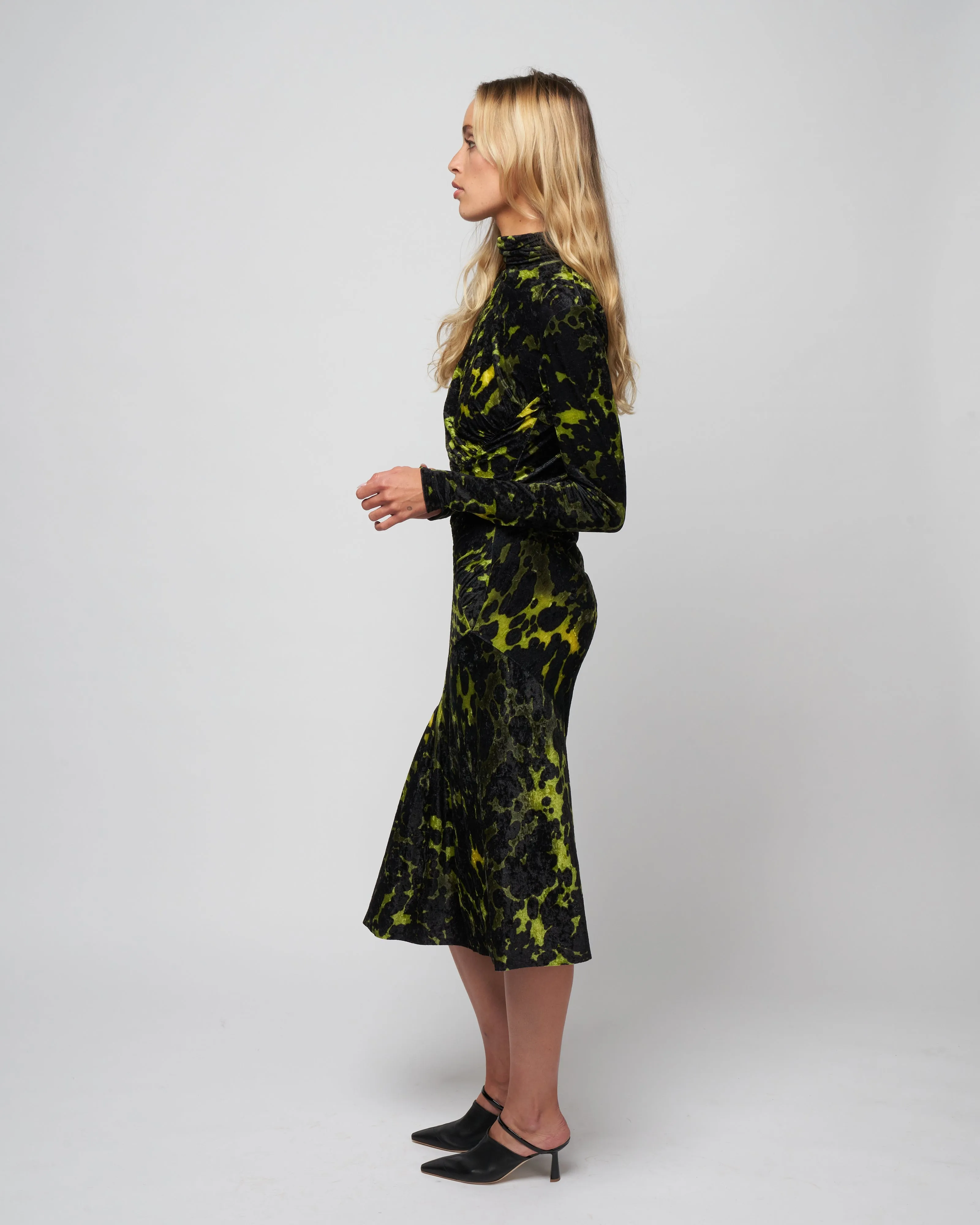 henalis dress - green