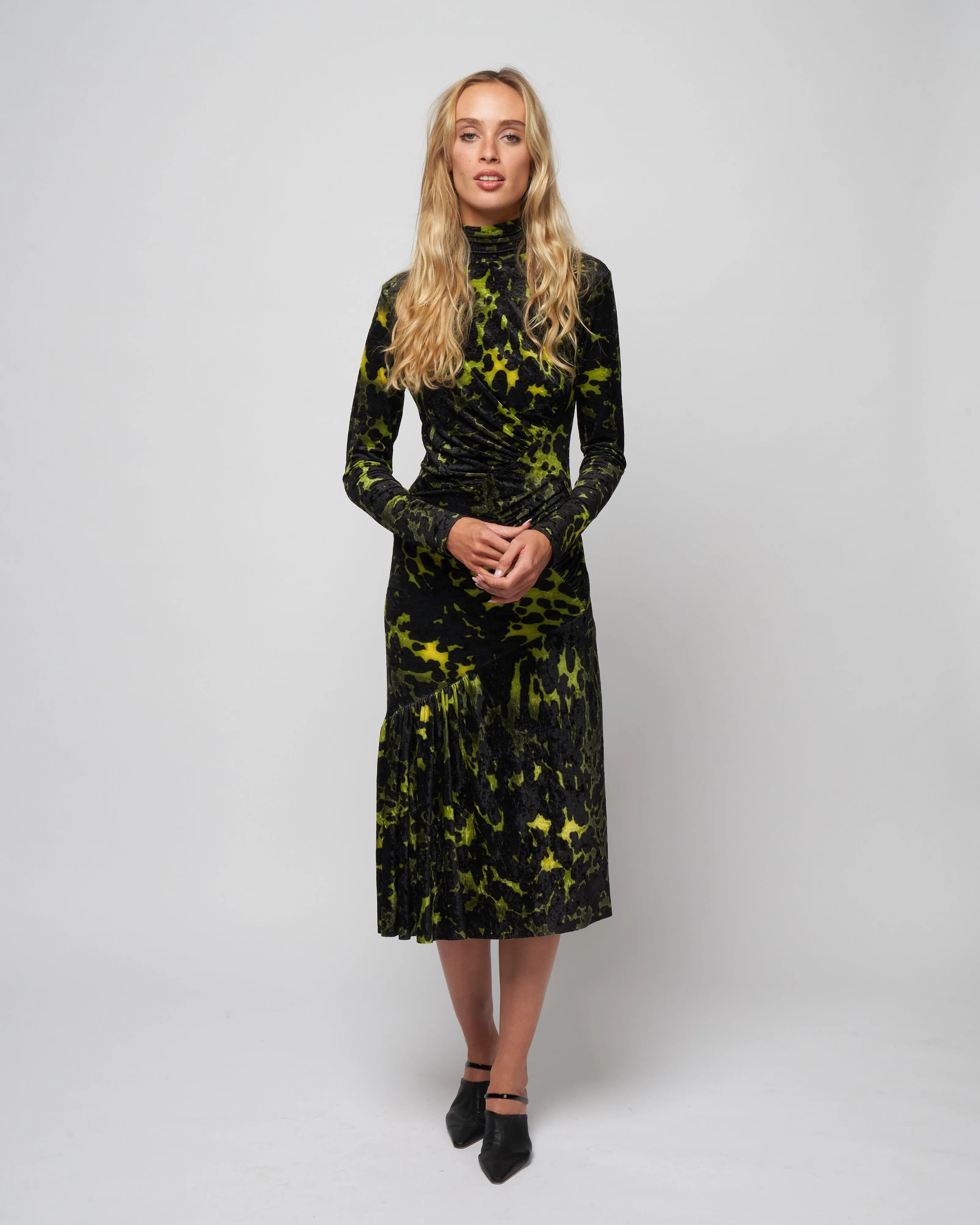 henalis dress - green