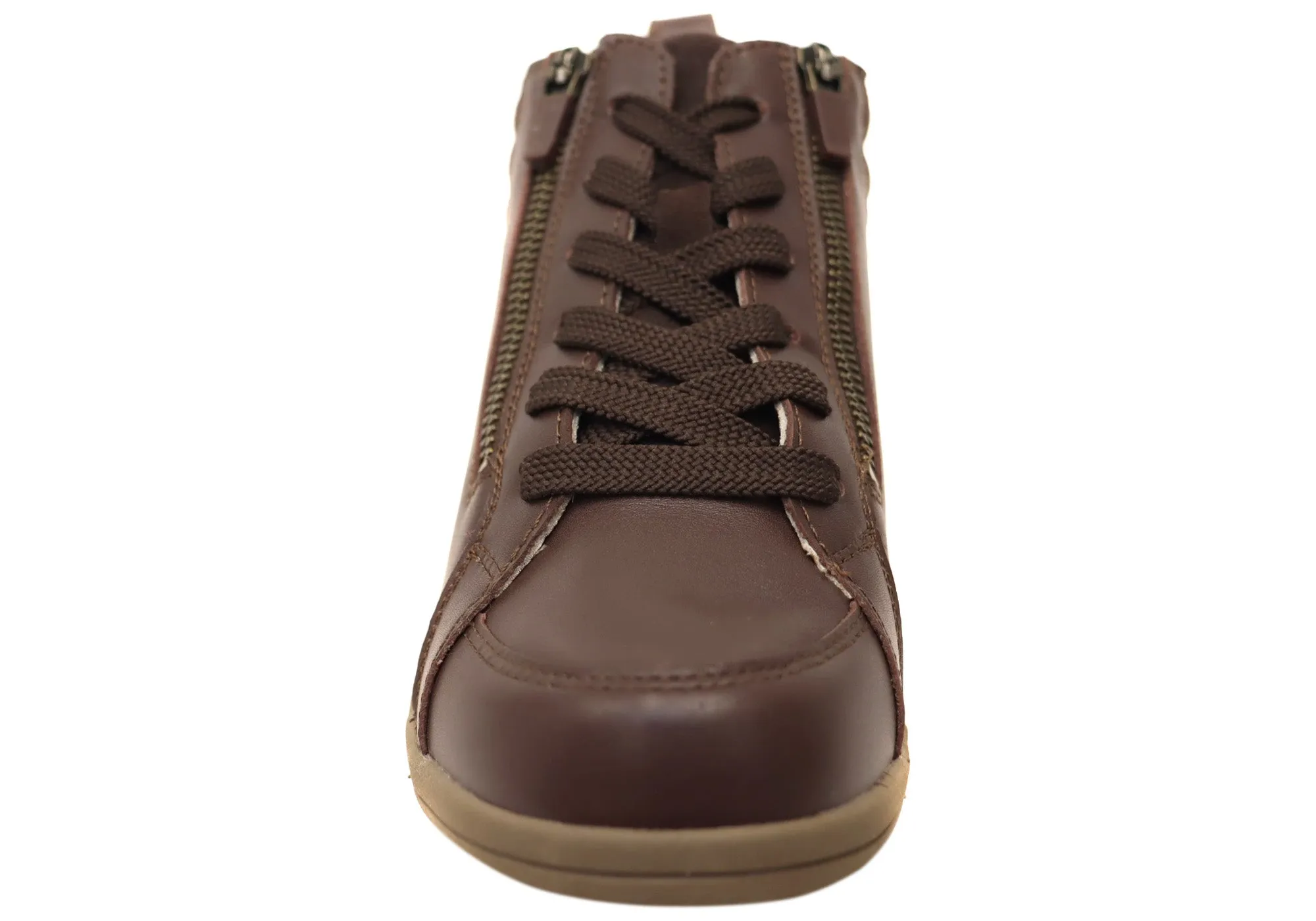 Homyped Odette Boots Womens Supportive Wide Fit Leather Ankle Boots