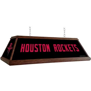 Houston Rockets: Premium Wood Pool Table Light