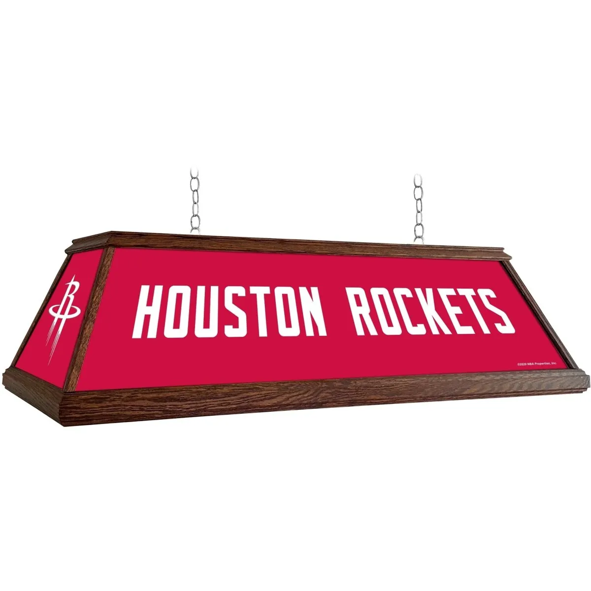 Houston Rockets: Premium Wood Pool Table Light