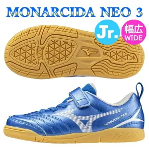 Immediate shipping Mizuno Futsal Shoes Kids Monarchida Neo 3 Club KIDS IN NEO Junior MIZUNO Wide Futsal Soccer P1GG2426627