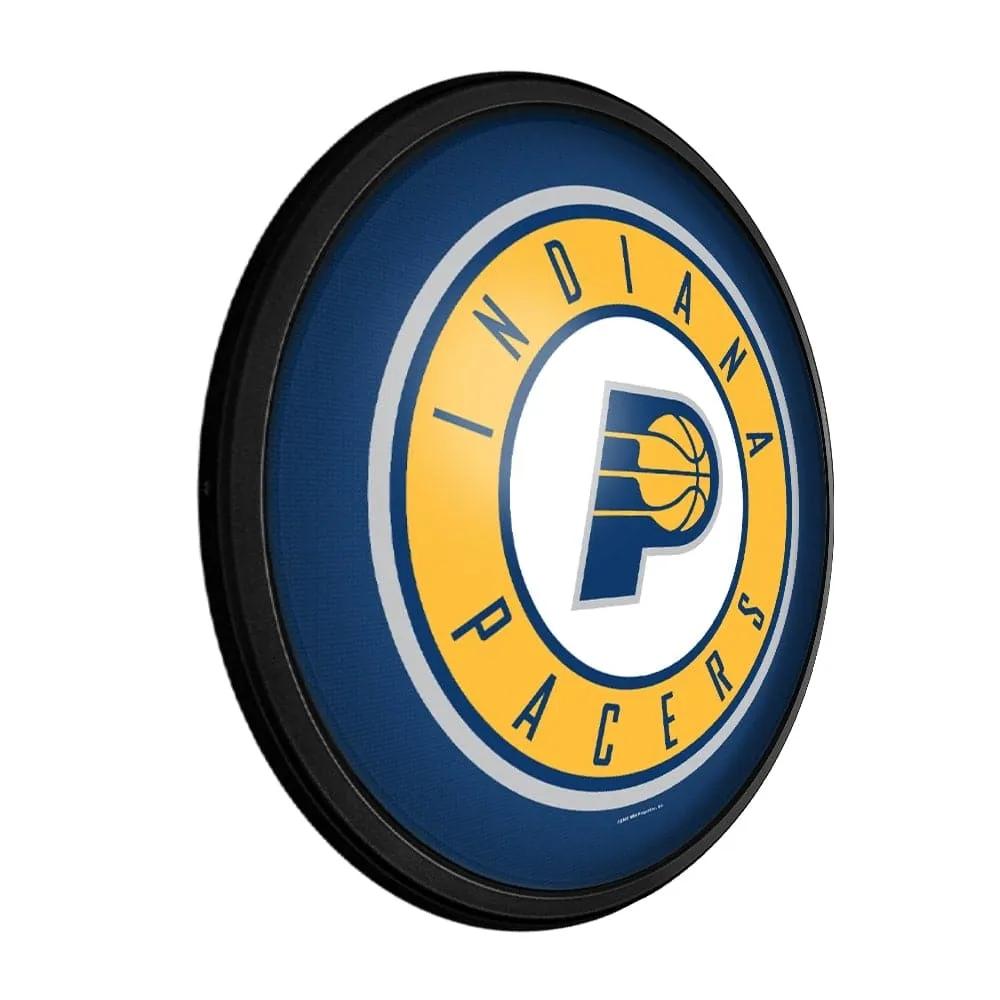 Indiana Pacers: Round Slimline Lighted Wall Sign