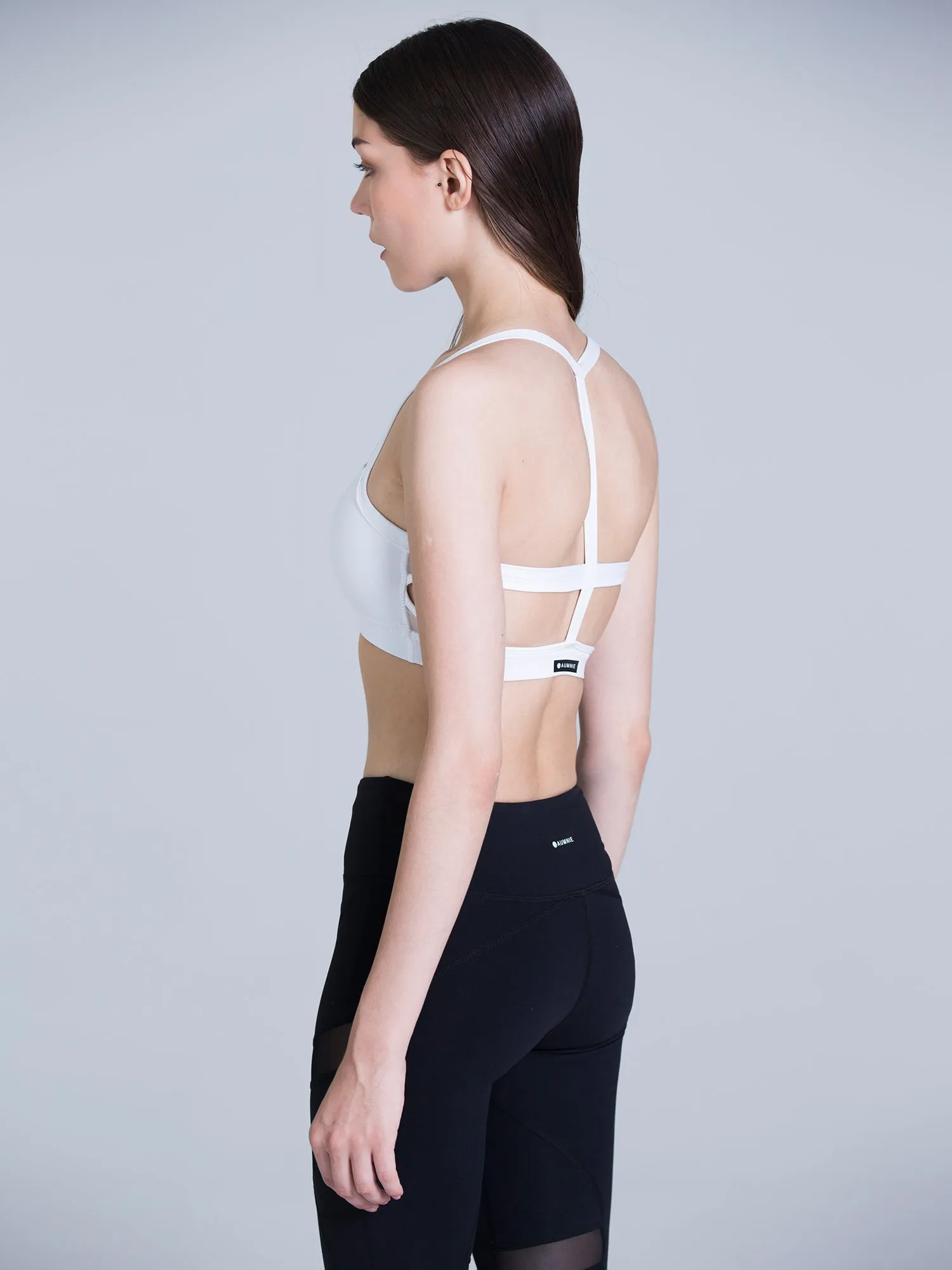 IRIS BRA, WHITE/WHITE MESH