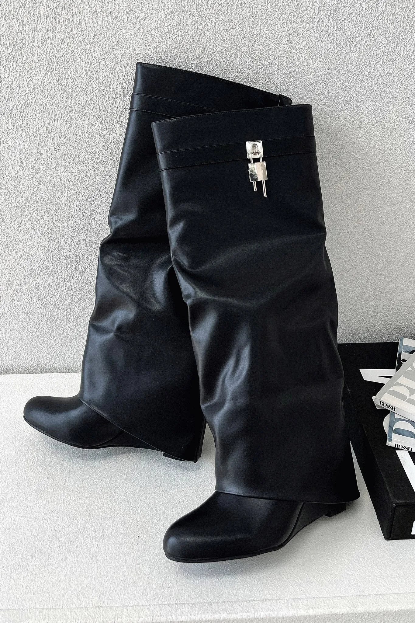 Isabelle™ - Black knee high boots