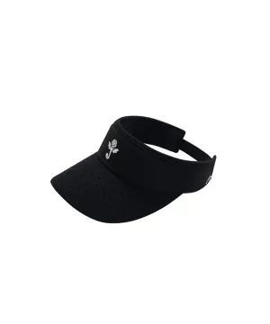 J.Jane Lace Pearl Ribbon Suncap - Black