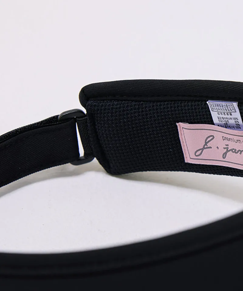 J.Jane Lace Pearl Ribbon Suncap - Black