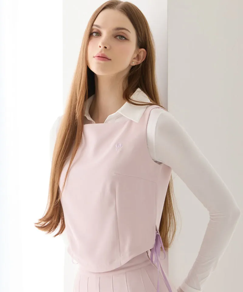 J.Jane Side Slit Vest - Pink