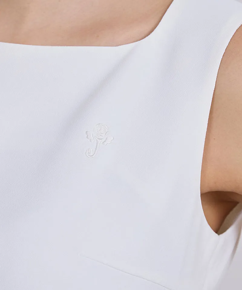 J.Jane Side Slit Vest - White