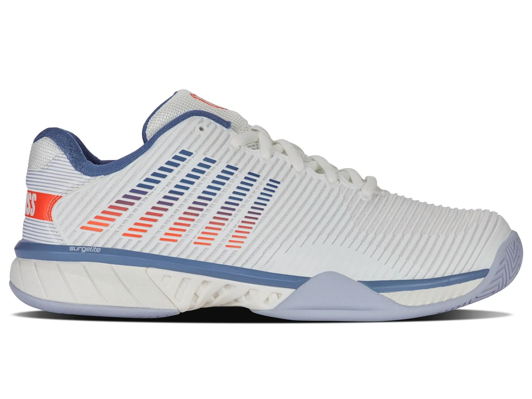 K-Swiss Hypercourt Express 2 Mens Tennis Shoes - White / Scarlet Ibis