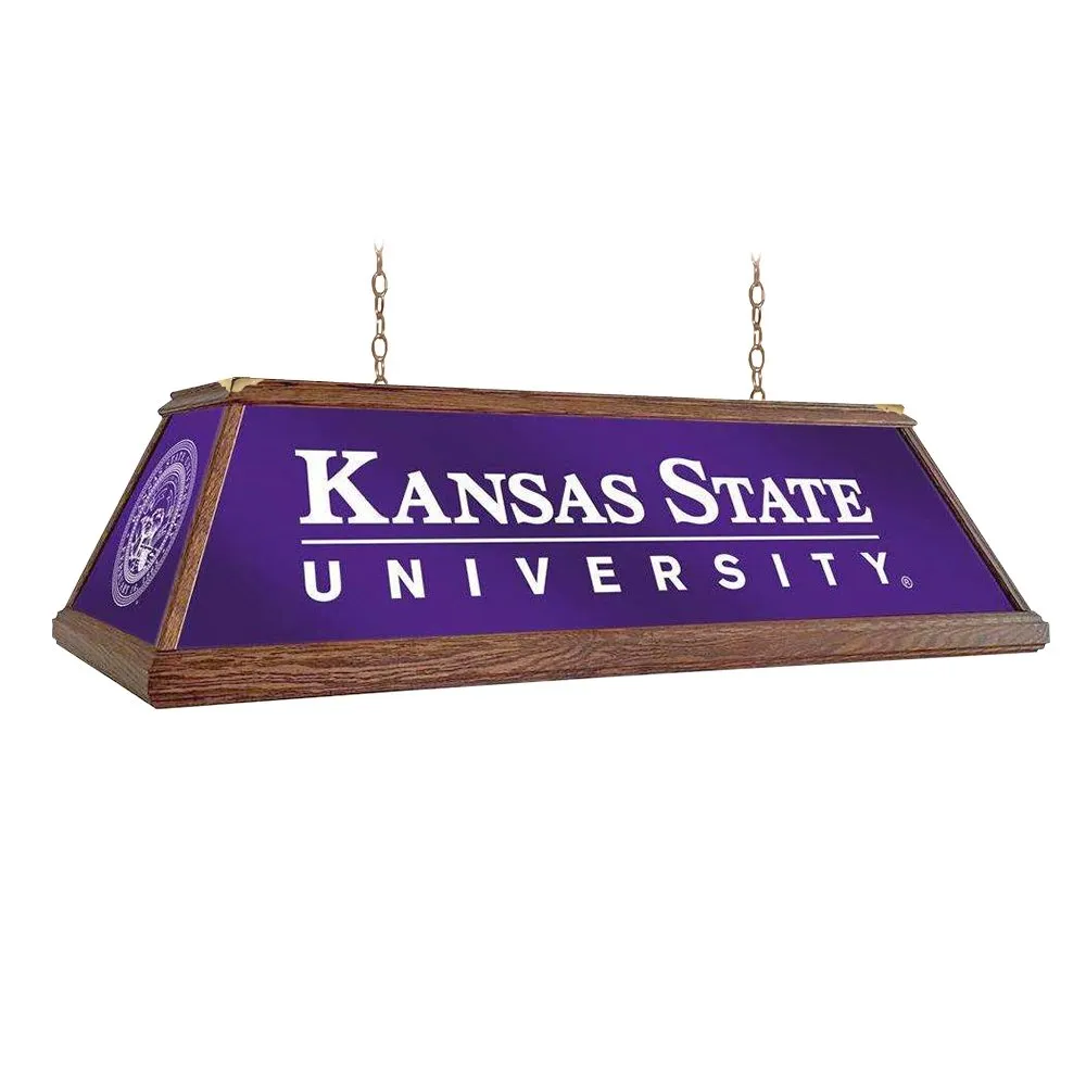 Kansas State Wildcats: Premium Wood Pool Table Light