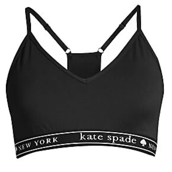 Kate Spade Racerback Logo Sports Bra