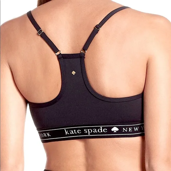 Kate Spade Racerback Logo Sports Bra