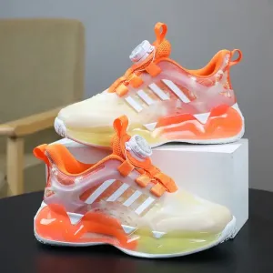 Kids Swivel Buckle Breathable Tennis Shoes