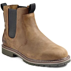 Kodiak Women's Bralorne Waterproof Slip Resistant Chelsea Work Boot -Brown- 4TEABN