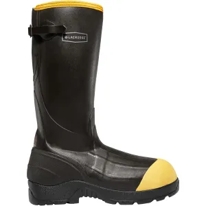 LaCrosse Men's Alpha 16" Ins' Composite Toe Rubber Work Boot Black - 426050