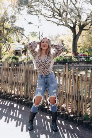 Larrisa Leopard Bodysuit