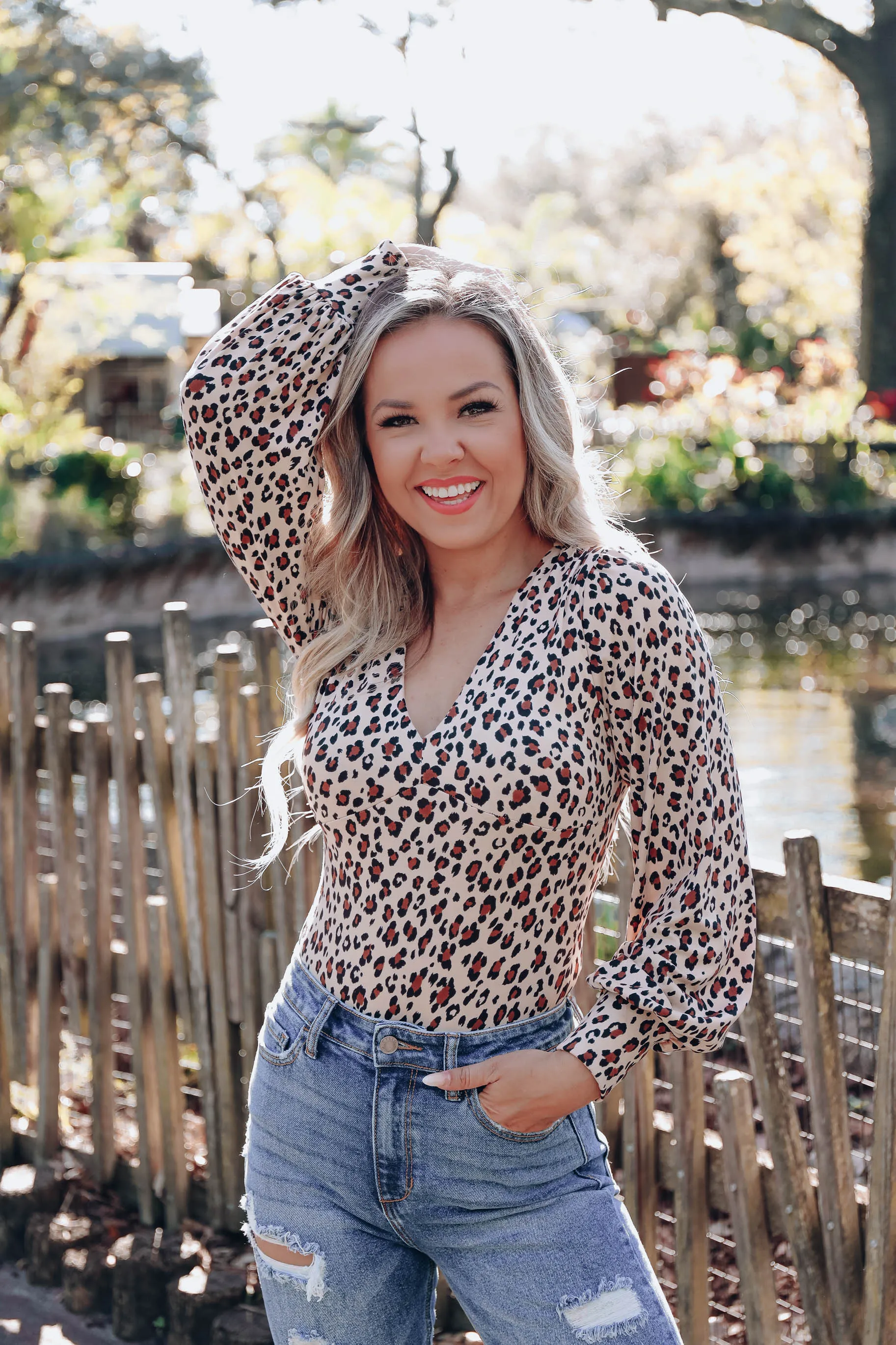 Larrisa Leopard Bodysuit