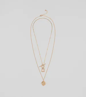 Layered Treasure Necklace With Pendants