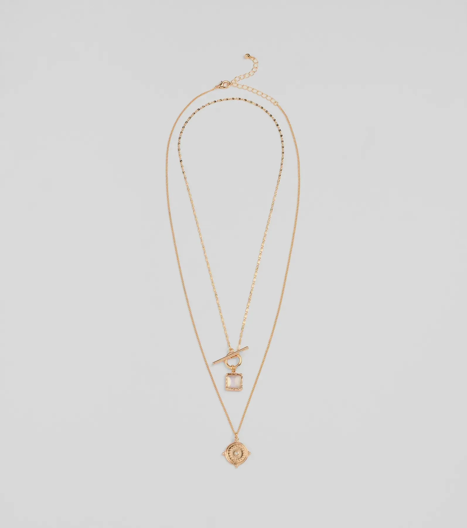Layered Treasure Necklace With Pendants