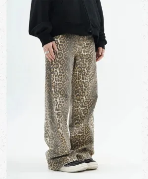 Lena Leopard Print Jeans