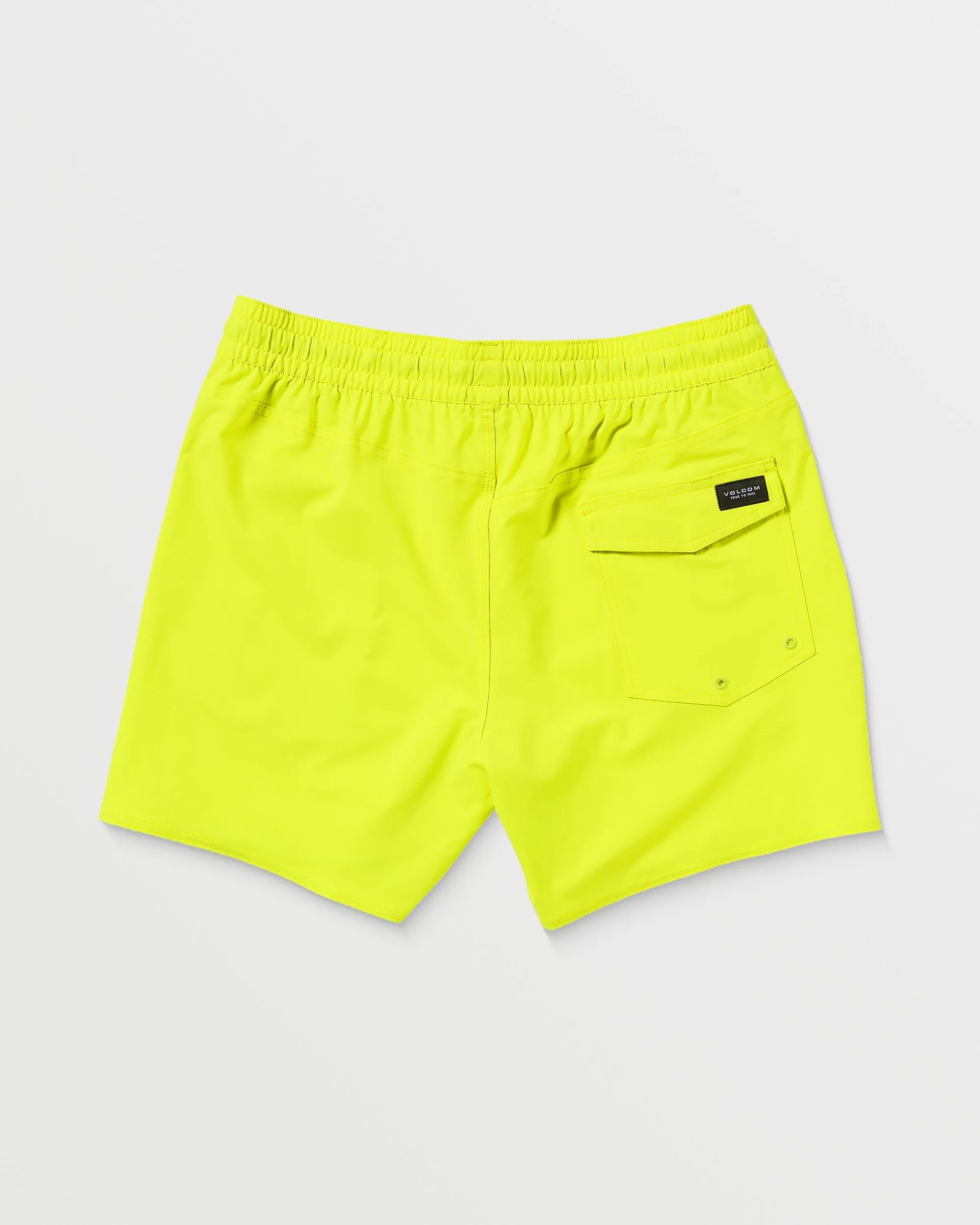 Lido Solid Trunk 16" Boardshorts - TENNIS BALL