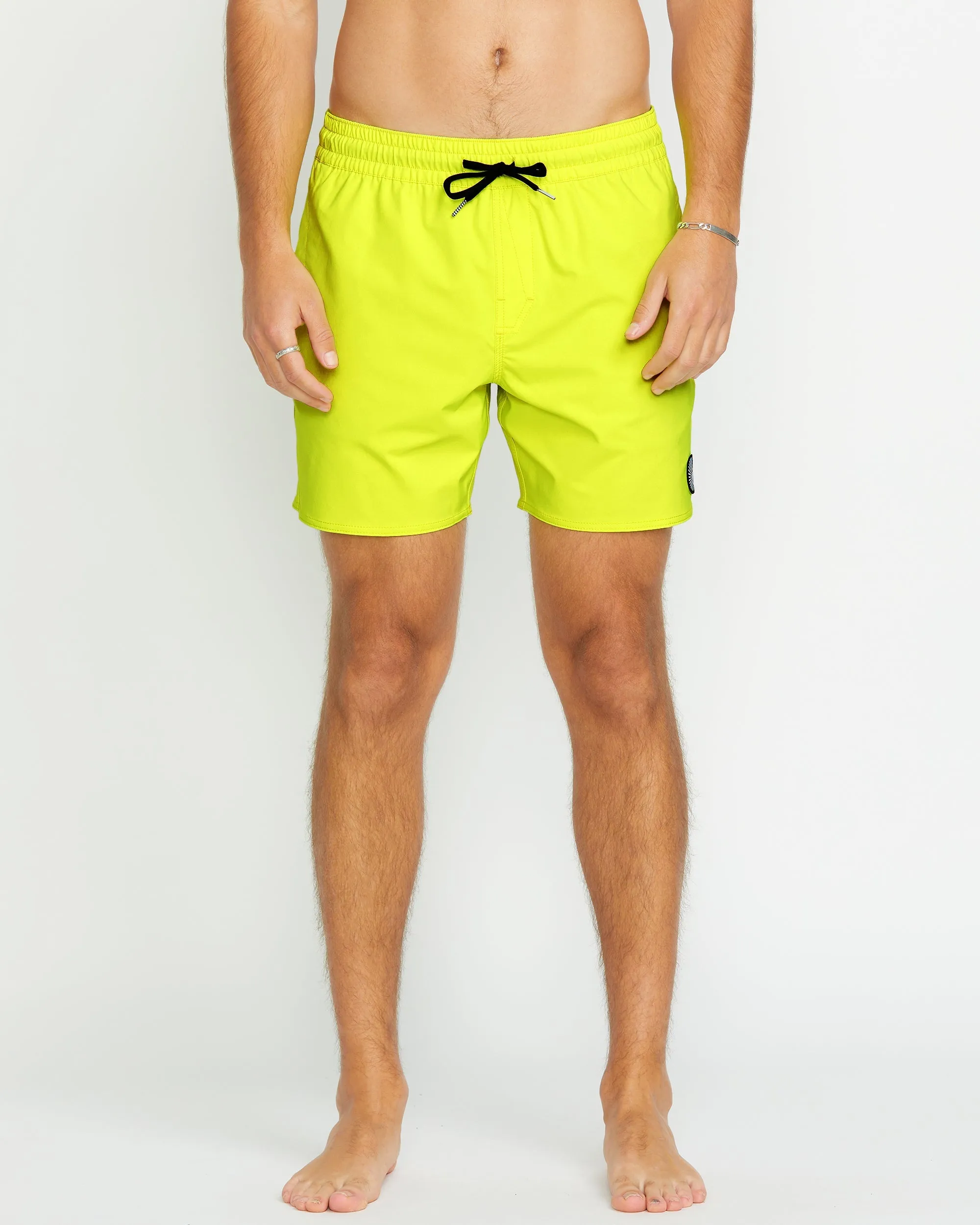 Lido Solid Trunk 16" Boardshorts - TENNIS BALL
