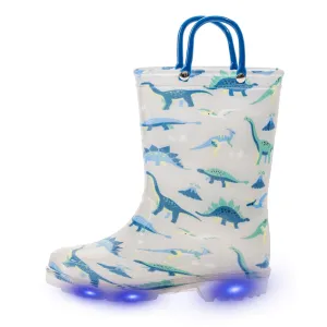 Light Up Kids Rain Boots with Handle