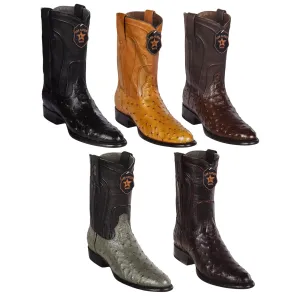 Los Altos Ostrich Quill Roper Boots
