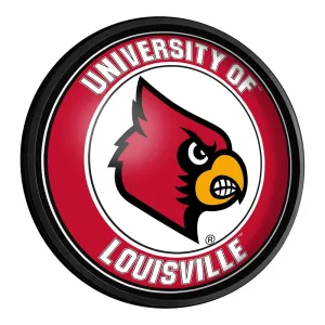 Louisville Cardinals: Round Slimline Lighted Wall Sign
