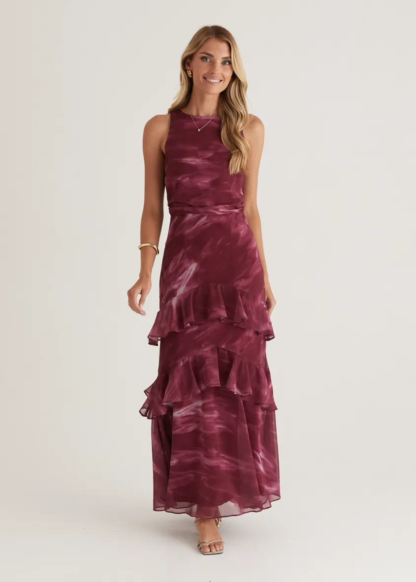 Loveland Maxi Dress - Berry Splash