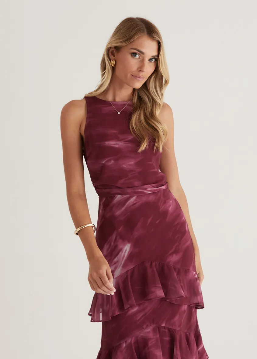 Loveland Maxi Dress - Berry Splash